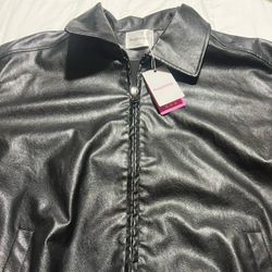 Beginning Boutique Leather Jacket- Woman