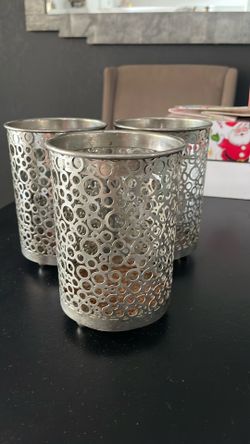Mid century modern candle holders