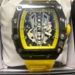 Black N Yellow Watch