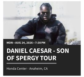 Daniel Caesar Anaheim single ticket