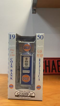 1950 Gulf Gas Pump Coin Bank 1-of-2500