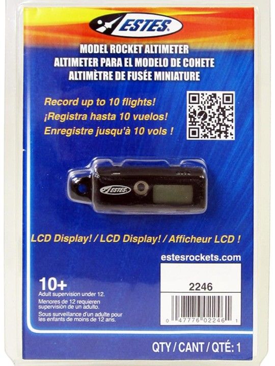 Estes 2246 Altimeter, Model Rocket Altitude-Measuring Device, Rocket Model Kit Accessories for Ages 10+