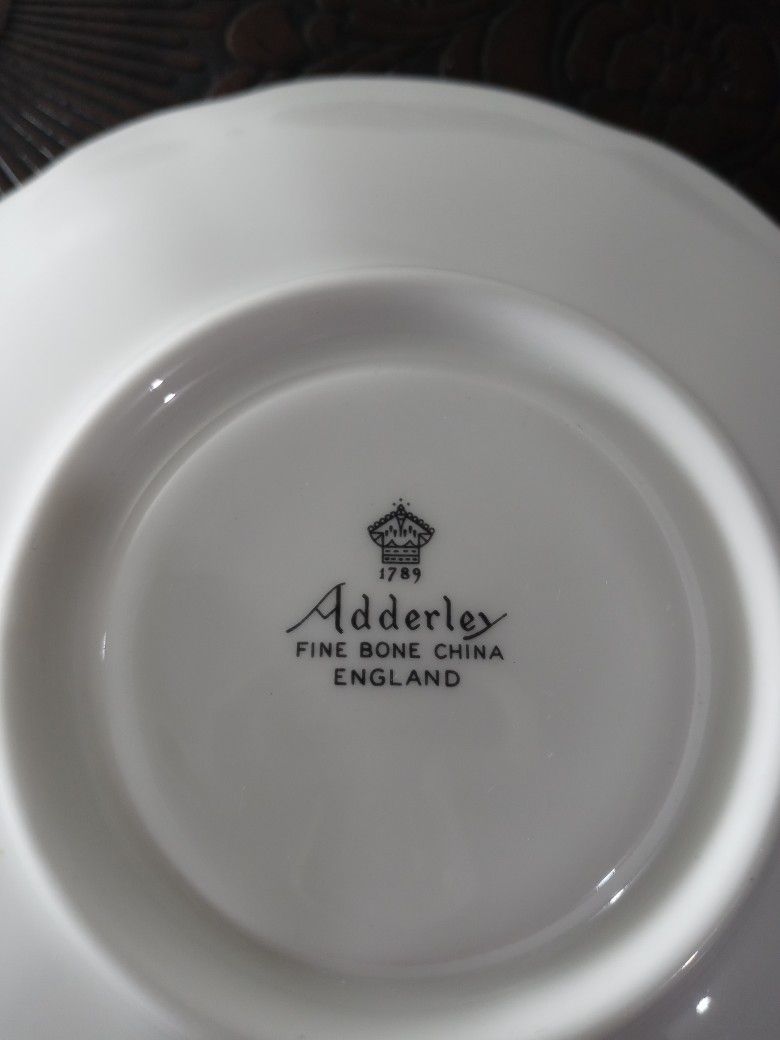 Adderley England Porcelain Saucer