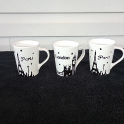 3 Signature coffee mugs 