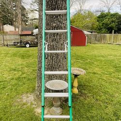 WERNER 16’ TYPE II FIBERGLASS D-RUNG EXTENSION LADDER D5916-2