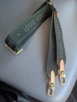 Louis Vuitton khaki green purse strap