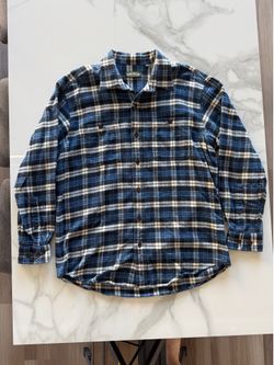 Orvis Perfect Flannel Blue/White Size Large