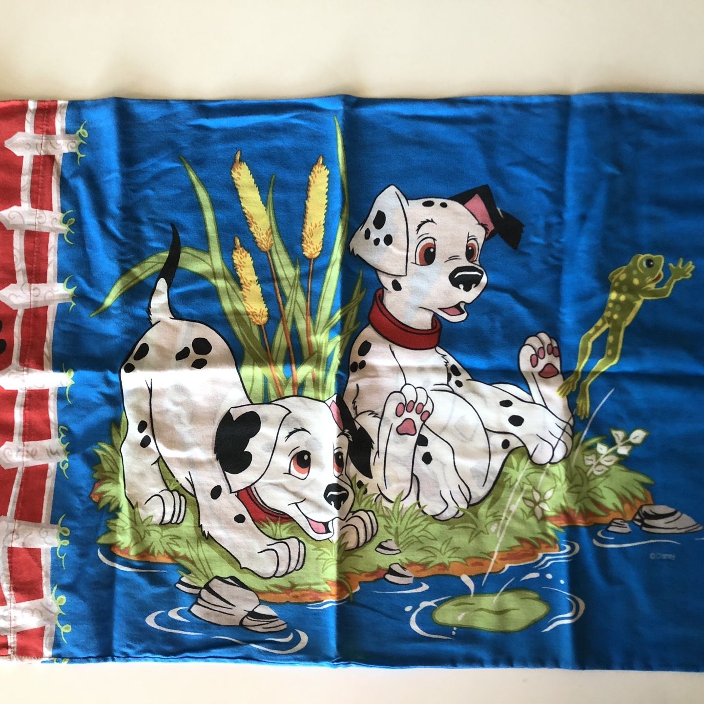 90s Vintage Disney 101匹わんちゃん タペストリー ラグ 90s Vintage