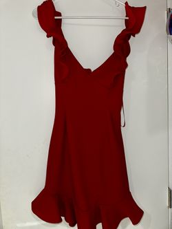 Selfie Leslie Red Wine Dress