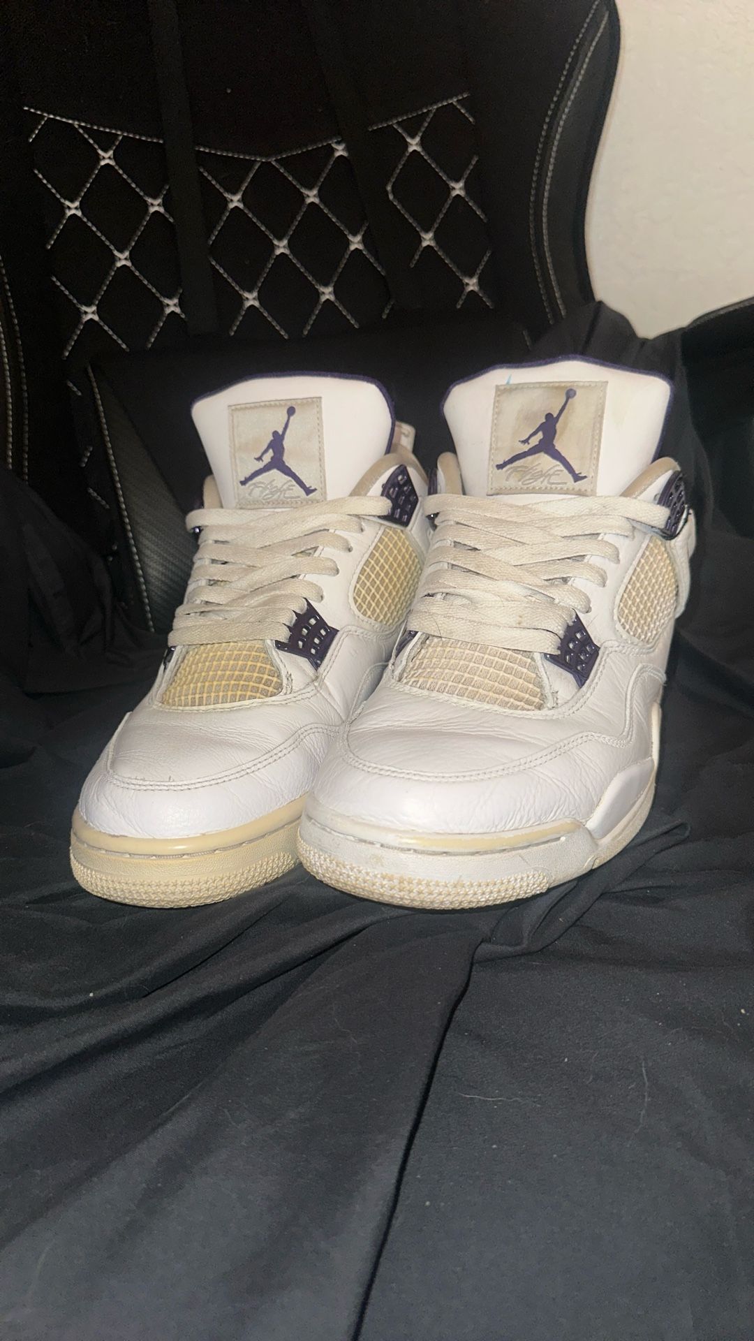 Jordan Retro 4s Metallic Purple And Pure Money 4s