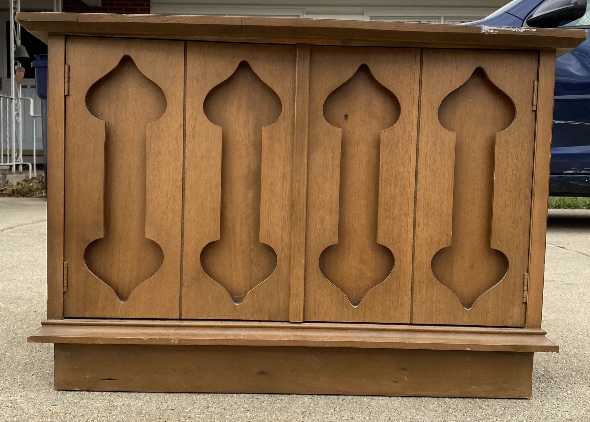 Vintage Wood End Table