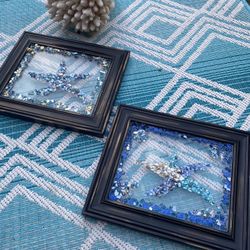 Broken Glass Resin Coastal Pictures 