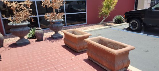 Large Outdoor Patio Planters / Urns — 5 Pieces — $120 Takes All