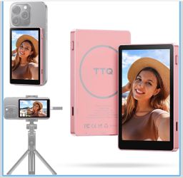 4K 60fps Vlog Selfie Monitor Screen, Magnetic Phone Vlog Selfie Monitor