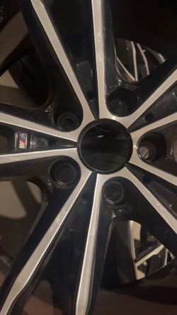 2021 BMW WHEELS -MACHINED BLK RIMS