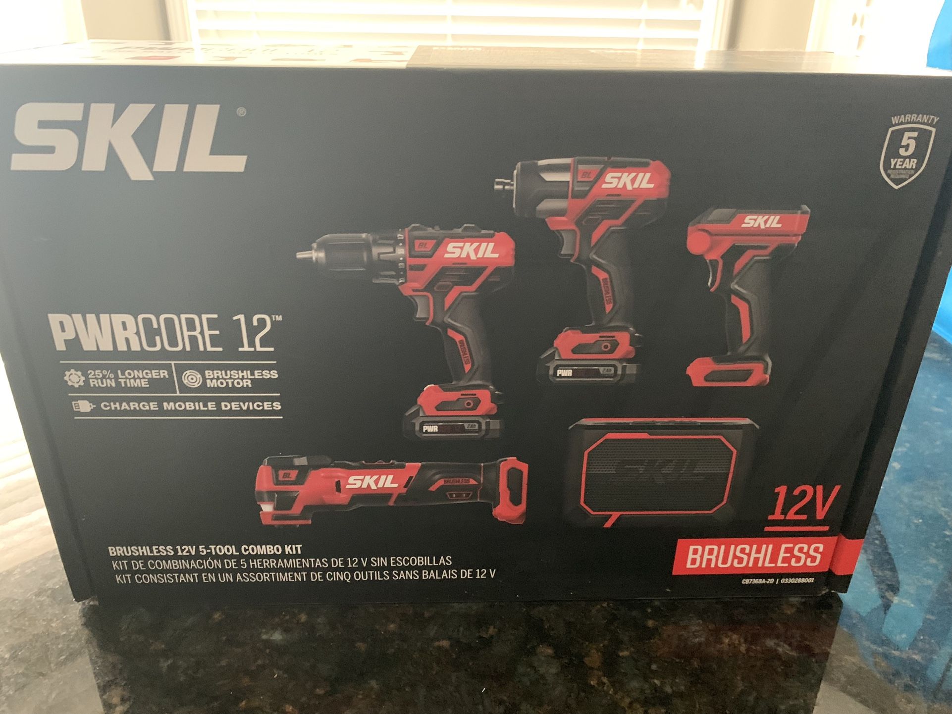 Skil 12v 5 Pc Set. New