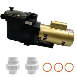 Brand: BZJUNQI
3HP Super Pool Pump 115/230V Single Speed Swimming Pool Pump Compatible with Hayward W3SP2607X10 W3SP2610X15 W3SP2615X20 W3SP2621X25 Su