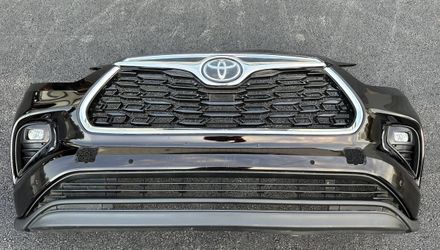 TOYOTA HIGHLANDER ORIGINAL 2020 2021 2022 2023 2024 FRONT BUMPER + LOWER VALANCE + RADIATOR GRILLE