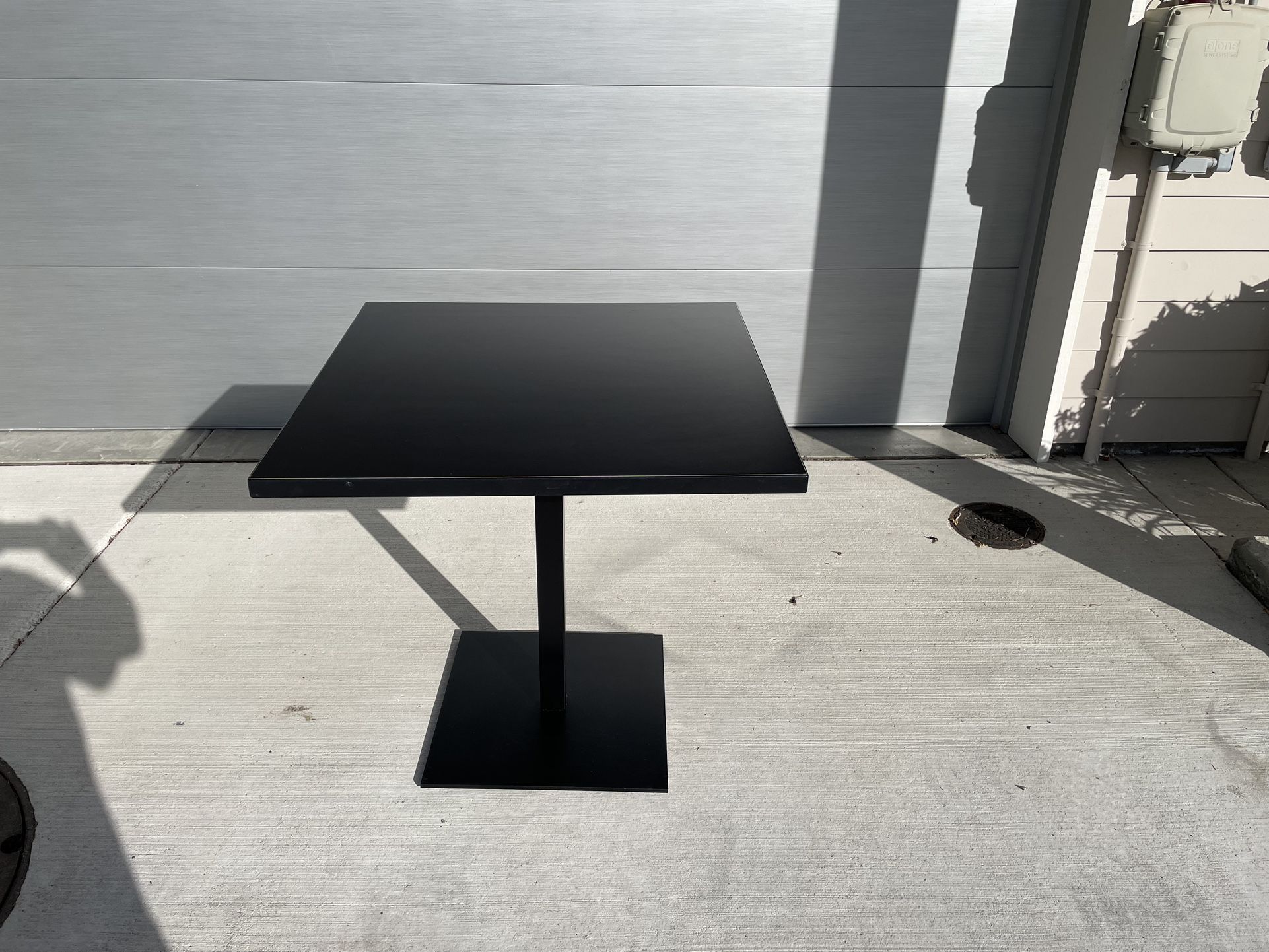 West Coast Industries Black Bistro Table