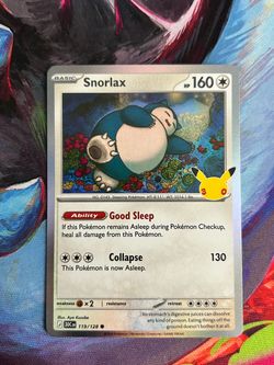Snorlax #119 Pokemon TCG 30th Celebration