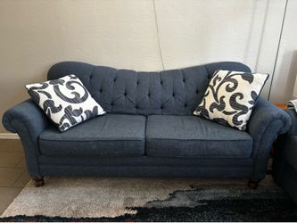Namaste Royal Sofa w/ Pillows (Navy)