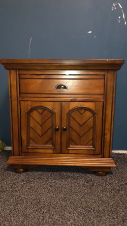 Wooden nightstand