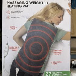 Sharper Image Massaging Weighted Heating Pad