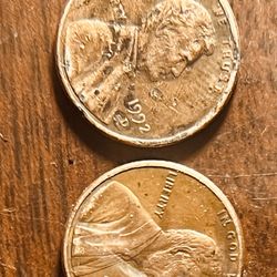 Four 1992 Lincoln Pennies