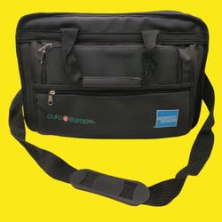 Auto Europe AMEX Black Travel Laptop Bag w/Adjustable Strap & Multiple Compartments