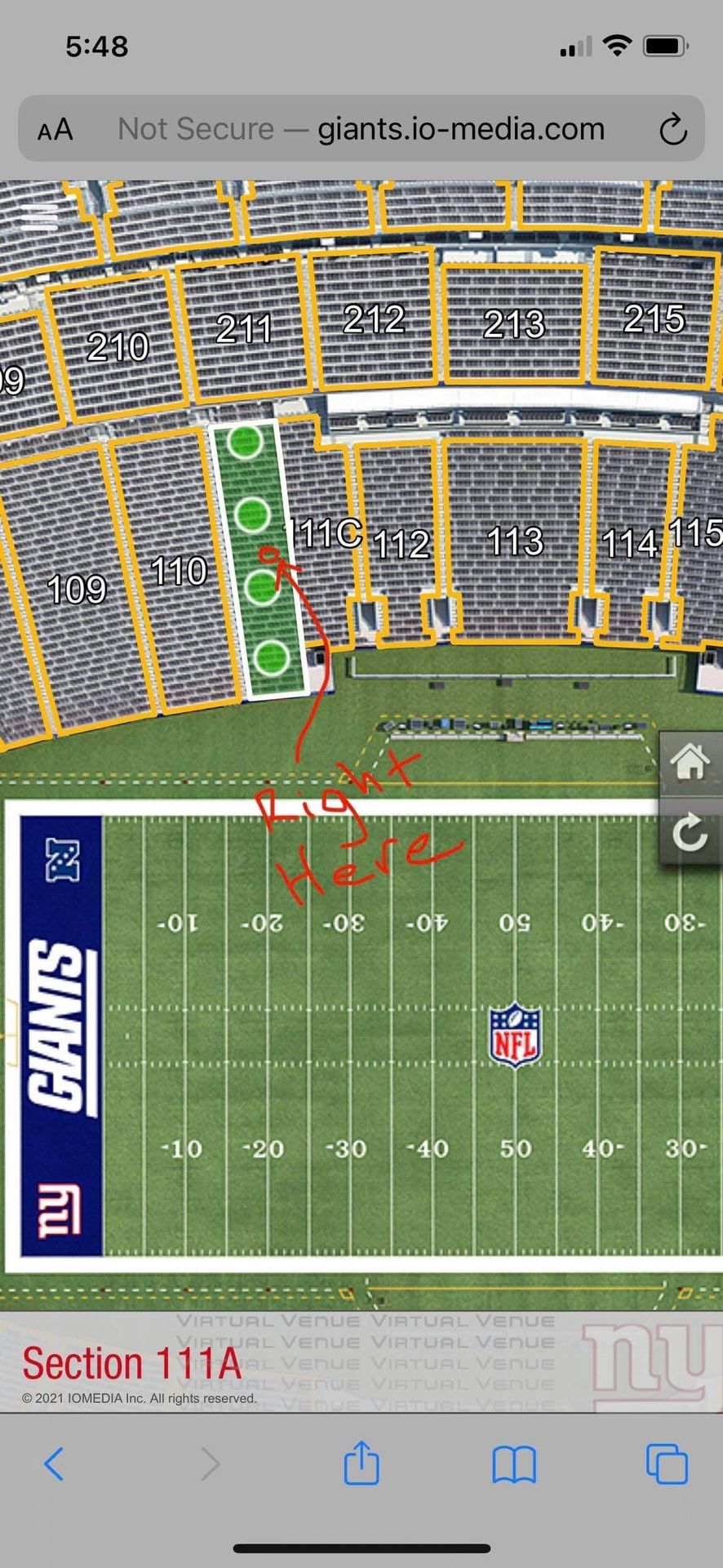 NY Giants vs Carolina Panthers “2” Incredible Seats with Parking Pass