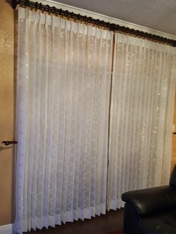 Custom pleated drapery