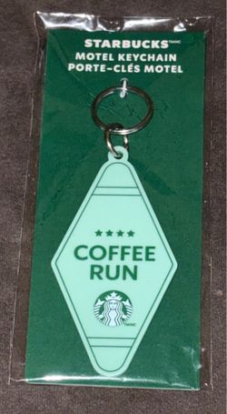 New Starbucks Coffee Run Motel Keychain