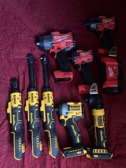 Milwaukee and deWalt