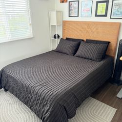 Queen Sized Mattress, Bead Frame, Headboard 