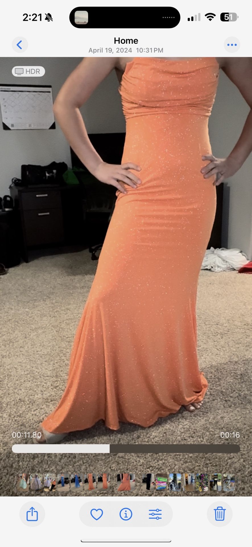Orange Prom Dress