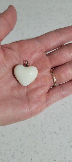 White Heart Pendant 🤍 