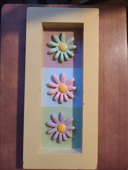 Flower Wall Art For Kids Room 