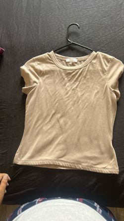 Cute White Brown Shirt Fitted Perfectly Size Is A Medium