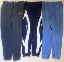 Men’s Jogger Sweatpants Bundle Jordan Hollister Athletic Pants Large