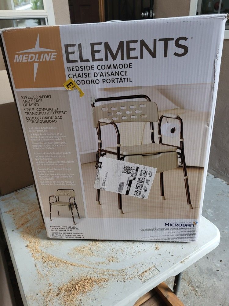 Medline Bedside Commode with Microban