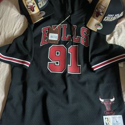 Mitchell And Ness Bulls Rodman Men’s Large