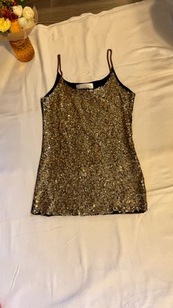 Gold  sequined top