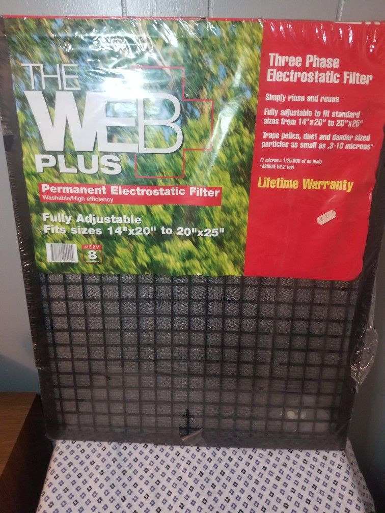 The WEB Plus + Permanent Electrostatic Filter