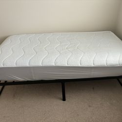 Twin Mattress And bed frame  