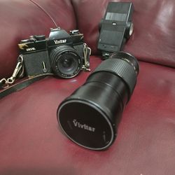 Vivitar 250/SL Vintage Camera with carrying bag