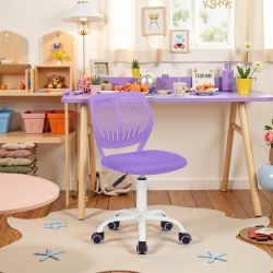 Homy Casa Carnation Purple Office Chair with Height Adjustable