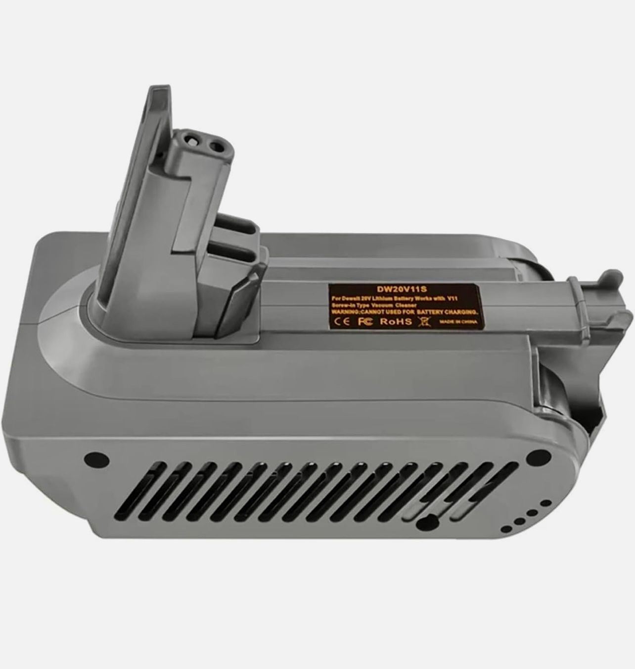 DW20V11S Battery Adapter ,Compatible for Dewalt, 20V Li-Ion Battery to ,Compatible for Dyson, V11 SV15 Battery Work with V11 Series Vacuum Cleaner DW2