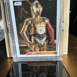 Star Wars - 3 Cards - C-3PO, Kylo Ren, Princess Leia Organa Topps Cards