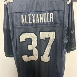 Seattle Seahawks NFL #37 Shaun Alexander Reebok On Field Jersey Size Large