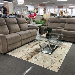 Liquidation furniture brown sofa & loveseat set BRAND NEW sale 45% OFF. In box